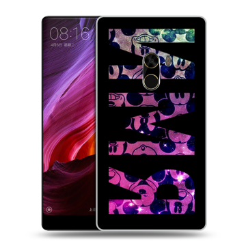 Силиконовый чехол на Xiaomi Mi Mix с принтом ИМЯ
