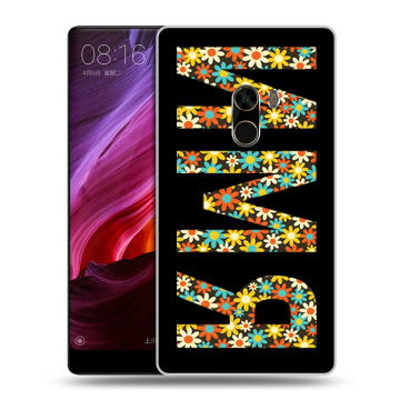 Силиконовый чехол на Xiaomi Mi Mix с принтом ИМЯ