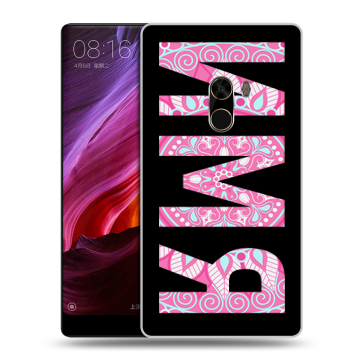 Силиконовый чехол на Xiaomi Mi Mix с принтом ИМЯ
