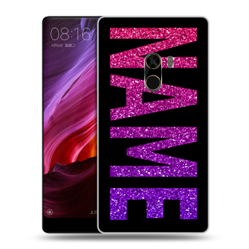 Силиконовый чехол на Xiaomi Mi Mix с принтом NAME
