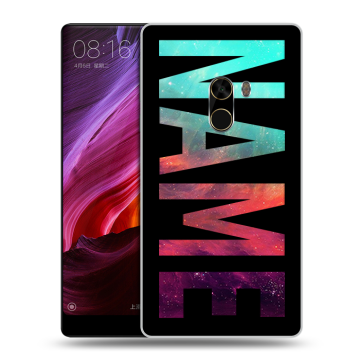 Силиконовый чехол на Xiaomi Mi Mix с принтом NAME