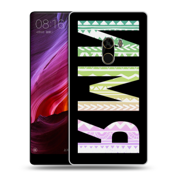 Силиконовый чехол на Xiaomi Mi Mix с принтом ИМЯ