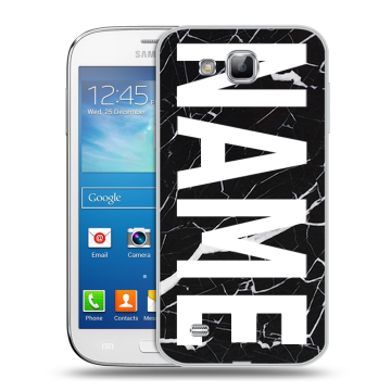 Пластиковый чехол на Samsung Galaxy Premier с принтом NAME