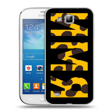 Пластиковый чехол на Samsung Galaxy Premier с принтом ИМЯ