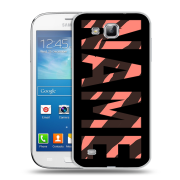 Пластиковый чехол на Samsung Galaxy Premier с принтом NAME