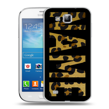 Пластиковый чехол на Samsung Galaxy Premier с принтом NAME