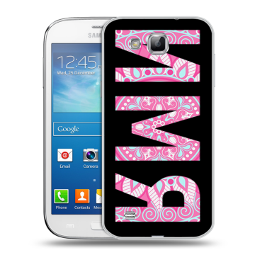 Пластиковый чехол на Samsung Galaxy Premier с принтом ИМЯ