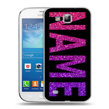 Пластиковый чехол на Samsung Galaxy Premier с принтом NAME