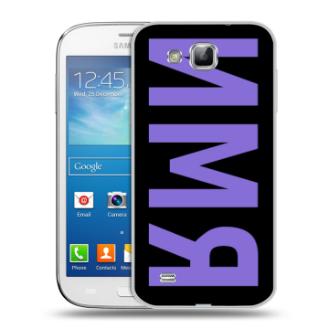 Пластиковый чехол на Samsung Galaxy Premier с принтом ИМЯ