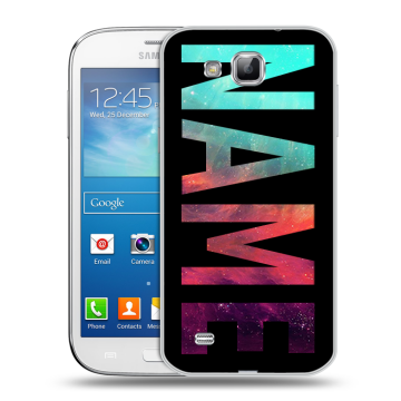 Пластиковый чехол на Samsung Galaxy Premier с принтом NAME