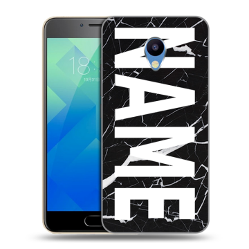 Силиконовый чехол на Meizu M5 с принтом NAME