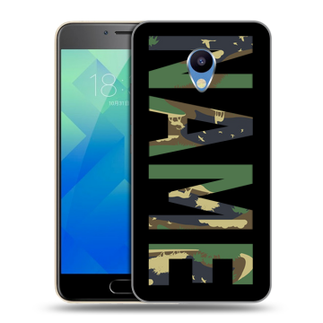 Силиконовый чехол на Meizu M5 с принтом NAME