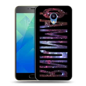 Силиконовый чехол на Meizu M5 с принтом ФАМИЛИЯ