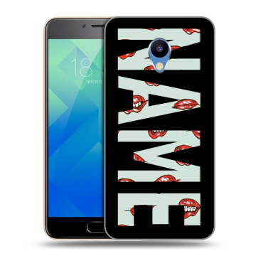 Силиконовый чехол на Meizu M5 с принтом NAME