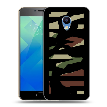 Силиконовый чехол на Meizu M5 с принтом NAME