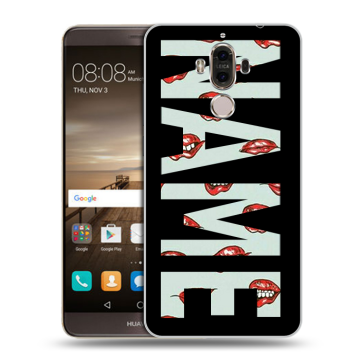 Пластиковый чехол на Huawei Mate 9 с принтом NAME