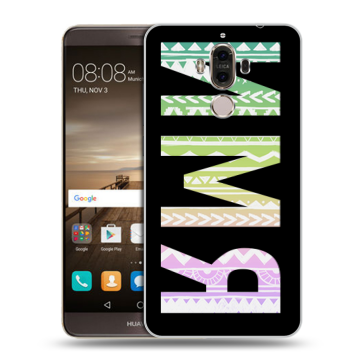 Пластиковый чехол на Huawei Mate 9 с принтом ИМЯ