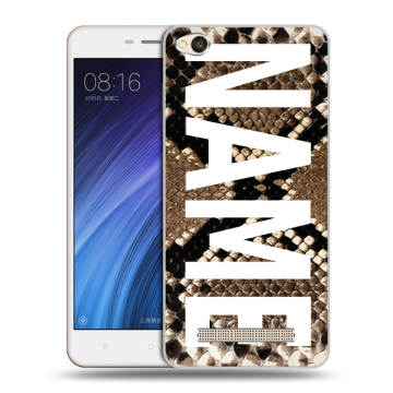Силиконовый чехол на Xiaomi RedMi 4A с принтом NAME