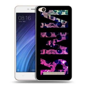 Силиконовый чехол на Xiaomi RedMi 4A с принтом ИМЯ