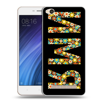 Силиконовый чехол на Xiaomi RedMi 4A с принтом ИМЯ
