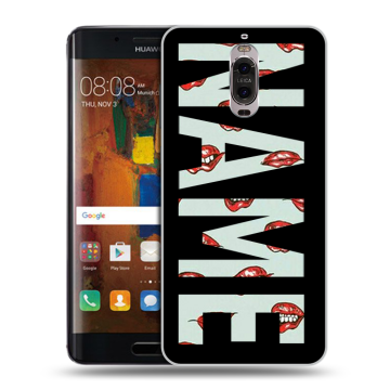 Пластиковый чехол на Huawei Mate 9 Pro с принтом NAME