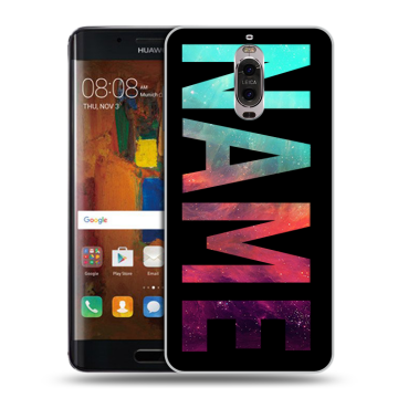 Пластиковый чехол на Huawei Mate 9 Pro с принтом NAME