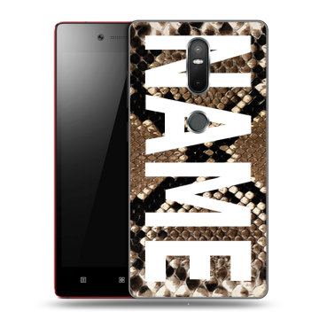 Силиконовый чехол на Lenovo Phab 2 Plus с принтом NAME