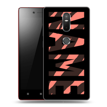 Силиконовый чехол на Lenovo Phab 2 Plus с принтом NAME