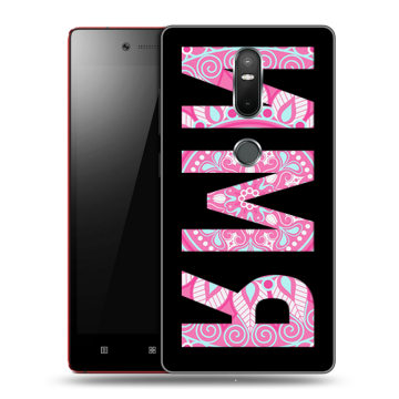 Силиконовый чехол на Lenovo Phab 2 Plus с принтом ИМЯ