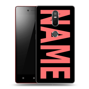 Силиконовый чехол на Lenovo Phab 2 Plus с принтом NAME