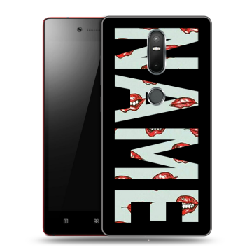 Силиконовый чехол на Lenovo Phab 2 Plus с принтом NAME
