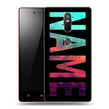 Силиконовый чехол на Lenovo Phab 2 Plus с принтом NAME