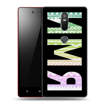 Силиконовый чехол на Lenovo Phab 2 Plus с принтом ИМЯ