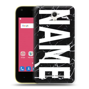 Силиконовый чехол на ZTE Blade L110 с принтом NAME