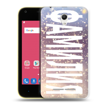 Силиконовый чехол на ZTE Blade L110 с принтом ФАМИЛИЯ