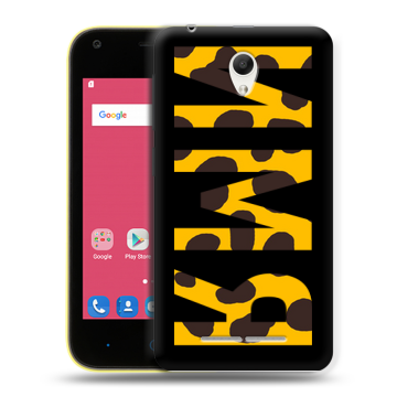 Силиконовый чехол на ZTE Blade L110 с принтом ИМЯ