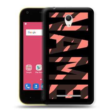 Силиконовый чехол на ZTE Blade L110 с принтом NAME