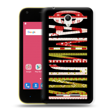Силиконовый чехол на ZTE Blade L110 с принтом ФАМИЛИЯ