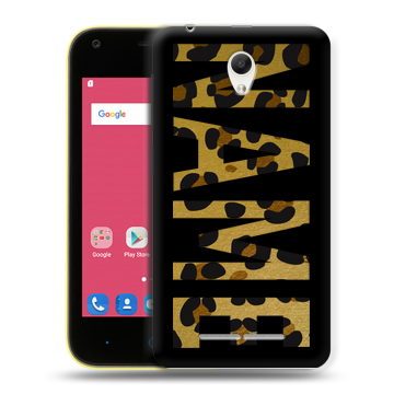 Силиконовый чехол на ZTE Blade L110 с принтом NAME