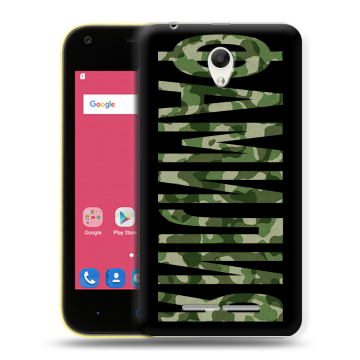 Силиконовый чехол на ZTE Blade L110 с принтом ФАМИЛИЯ
