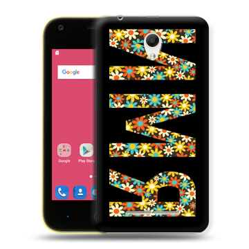 Силиконовый чехол на ZTE Blade L110 с принтом ИМЯ