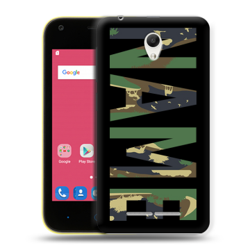 Силиконовый чехол на ZTE Blade L110 с принтом NAME