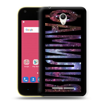 Силиконовый чехол на ZTE Blade L110 с принтом ФАМИЛИЯ