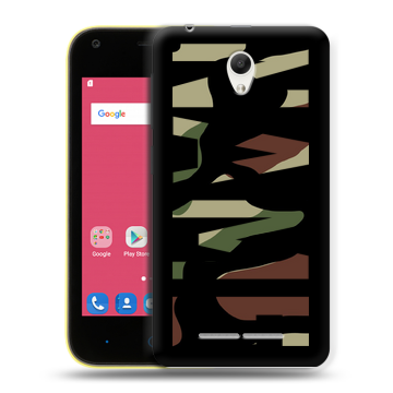 Силиконовый чехол на ZTE Blade L110 с принтом NAME