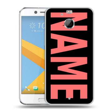 Пластиковый чехол на HTC 10 evo с принтом NAME