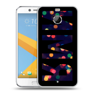 Пластиковый чехол на HTC 10 evo с принтом ИМЯ