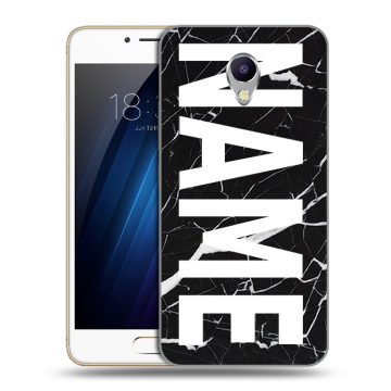 Силиконовый чехол на Meizu M5 Note с принтом NAME