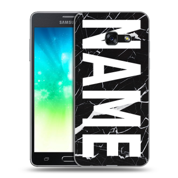 Силиконовый противоударный чехол на Samsung Galaxy A3 (2017) с принтом NAME