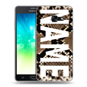 Силиконовый противоударный чехол на Samsung Galaxy A3 (2017) с принтом NAME