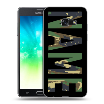 Силиконовый противоударный чехол на Samsung Galaxy A3 (2017) с принтом NAME